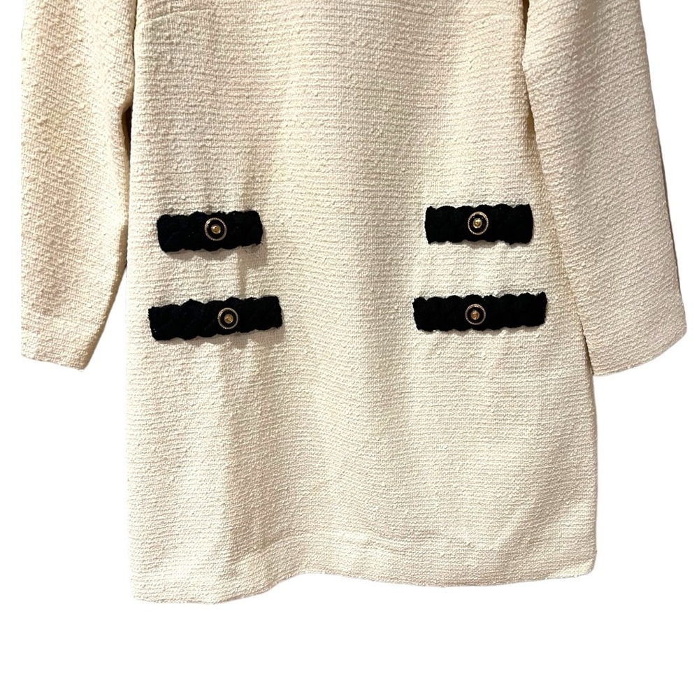 Tuckernuck Cream Tweed Long Sleeve Jackie Dress (L) - Picture 10 of 13
